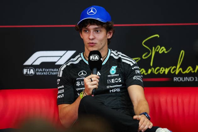 F1 - BELGIAN GRAND PRIX 2026 KIMI ANTONELLI Andrea (ita), Mercedes AMG F1 Team W16, portrait press conference, PK, Pressekonferenz during the Formula 1 Belgian Grand Prix 2026, 10th round of the 2026 Formula One World Championship, WM, Weltmeisterschaft from July 17 to 19, 2026 on the Circuit de Spa-Francorchamps, in Stavelot, Belgium - StavelotBelgium  Copyright: xEricxAlonsox