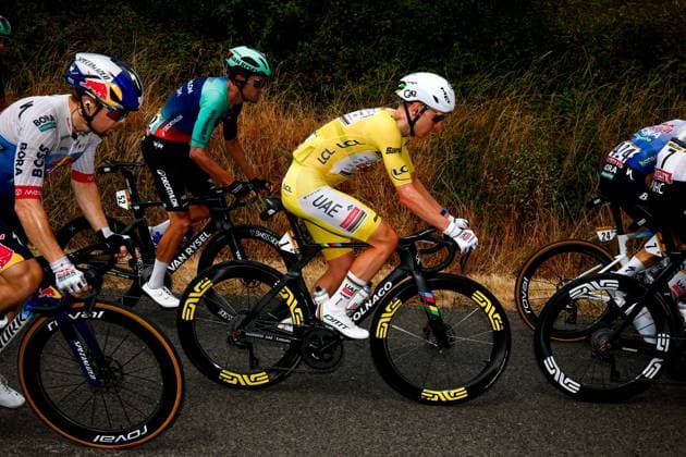 Slovenian Tadej Pogacar of UAE Team Emirates XRG pictured in action during the stage 12 of the 2026 Tour de France cycling race, a stage of 181km from Nevers Magny-Cours to Chalon-sur-Saone, on Thursday 16 July 2026. The 113th edition of the Tour de France starts on Saturday 4 July in Barcelona, Spain, and will finish in Paris, France on the 26th of July. POOLxLUCAxBETTINI  x181259160x