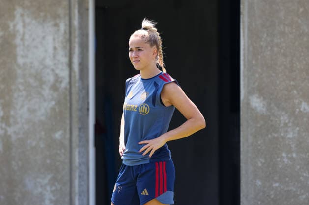 Giulia Gwinn (FC Bayern Muenchen, 07), GER, FC Bayern Muenchen Frauen Training, Fussball, Google Pixel Frauen-Bundesliga, Saison 2026 2027, 16.07.2026, GER, FC Bayern Muenchen Frauen Training, Fussball, Google Pixel Frauen-Bundesliga, Saison 2026 2027, 16.07.2026 Muenchen *** Giulia Gwinn, FC Bayern Munich, 07, GER, FC Bayern Munich Women s Training, Soccer, Google Pixel Women s Bundesliga, 2026–2027 Season, July 16, 2026, GER, FC Bayern Munich Women s Training, Soccer, Google Pixel Women s Bundesliga, 2026–2027 Season, July 16, 2026, Munich Copyright: xEibner-Pressefoto JennixMaulx EP_JML