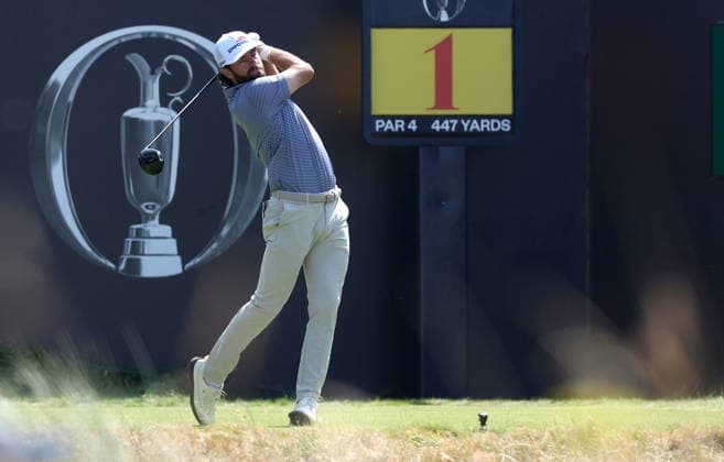 154th Open Golf Championships - Round 1 Cameron Young of the USA tees off on the 1st hole during Round 1 at the British Open Golf Championships at Royal Birkdale in Southport, Britain, 16 July 2026. SOUTHPORT United Kingdom  Copyright: xADAMxVAUGHANx