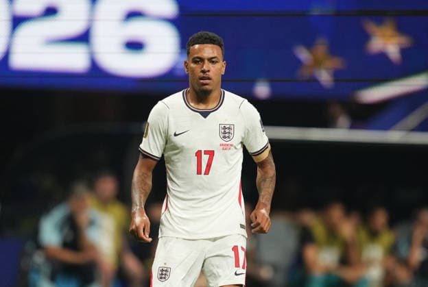Morgan Rogers (England) during England and Argentina, Semi final FIFA World Cup, WM, Weltmeisterschaft, Fussball 2026, Atlanta Stadium, Atlanta, USA on July 15, 2026. Thor Wegner DeFodi Images. (Photo by DeFodi Images) - *** Morgan Rogers of England during the England vs. Argentina semifinal match at the 2026 FIFA World Cup, Atlanta Stadium, Atlanta, USA, on July 15, 2026. Thor Wegner, DeFodi Images. Photo by DeFodi Images