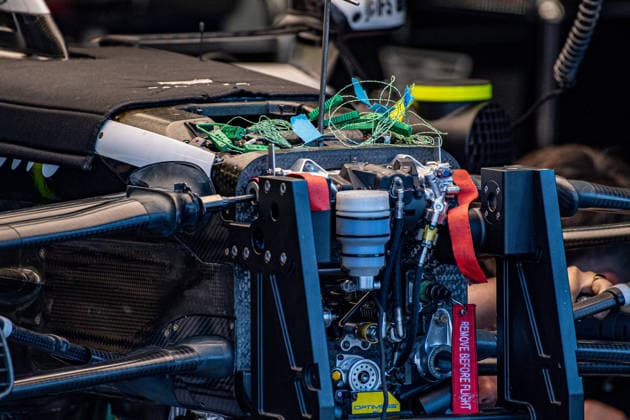 Formula One GP Spa Francorchamps, Belgium. Thursday, July 16, 2026 Technical details of Cadillac Formula 1 Team; Formula One GP Spa Francorchamps, Belgium. Thursday, July 16, 2026 *** Formula One Grand Prix at Spa-Francorchamps, Belgium, Thursday, July 16, 2026 Technical details of the Cadillac Formula 1 Team Formula One Grand Prix at Spa-Francorchamps, Belgium, Thursday, July 16, 2026 Copyright: xBEAUTIFULxSPORTS Erlhofx