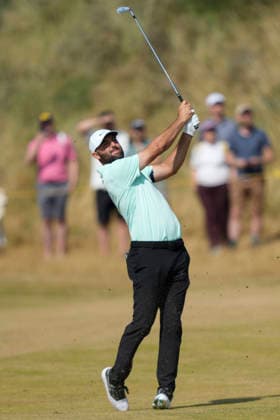 SOUTHPORT, ENGLAND - JULY 16: Scottie Scheffler (USA) plays from the third fairway during Round 1 of the 154th Open Championship at the Royal Birkdale Golf Club, Southport on July 16, 2026 in Merseyside, England The 154th British Open Championship
