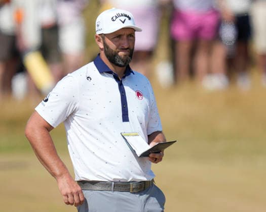 SOUTHPORT, ENGLAND - JULY 16: Jon Rahm (ESP) waits to play from the third fairway during Round 1 of the 154th Open Championship at the Royal Birkdale Golf Club, Southport on July 16, 2026 in Merseyside, England The 154th British Open Championship