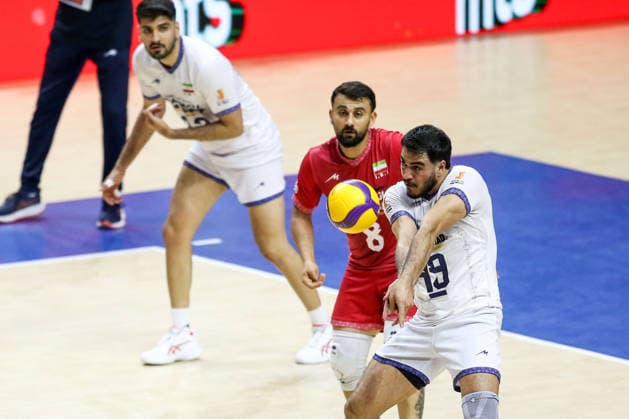 Iran v Germany - Men s Volleyball Nations League BELGRADE, SERBIA - JULY 16: M. Sharifi (49) of Iran in action during the Men s Volleyball Nations League match between Iran and Germany in Belgrade, Serbia on July 16, 2026. Filip Stevanovic Anadolu Belgrade Serbia. Editorial use only. Please get in touch for any other usage.  Copyright: x2026xAnadoluxFilipxStevanovicx