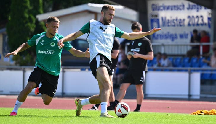 16.07.2026 - Fussball - 2. Bundesliga - Saison 2026 2027 - SpVgg Greuther Fürth Fuerth - Trainingslager Bad Wörishofen - - xwoxzix - Jakob Krautkrämer (48, SpVgg Greuther Fürth ) Dennis Srbeny (7, SpVgg Greuther Fürth ) *** July 16, 2026 Soccer 2. Bundesliga 2026–2027 Season SpVgg Greuther Fürth Fürth Training Camp in Bad Wörishofen xwoxzix Jakob Krautkrämer 48, SpVgg Greuther Fürth Dennis Srbeny 7, SpVgg Greuther Fürth