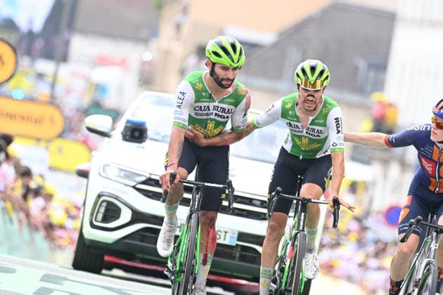 16-07-2026 Tour De France; Tappa 12, Circuito Magny Cours - Chalon Sur Saone; 2026, Caja Rural - Seguros Rga; Gaviria Rendon, Fernando; Oldani, Stefano; Chalon Sur Saone; 