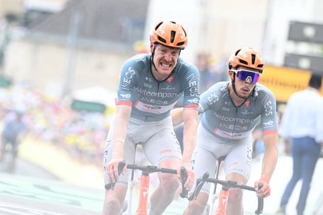 16-07-2026 Tour De France; Tappa 12, Circuito Magny Cours - Chalon Sur Saone; 2026, Net Company - Ineos; Godon, Dorian; Vauquelin, Kevin; Chalon Sur Saone; 