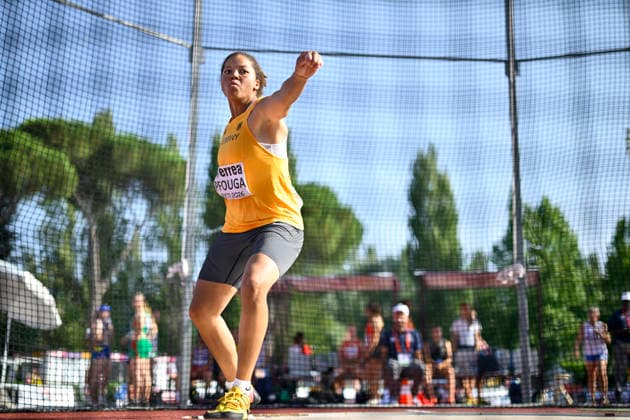 Emmy PFOUGA (Germany, asc Darmstadt, Diskuswurf) ITA, European Athletics U18 Championships, Athletics, 16.07.2026, Jan Papenfuss ITA, European Athletics U18 Championships, Athletics, 16.07.2026, *** Emmy PFOUGA Germany, ASC Darmstadt, discus throw ITA, European Athletics U18 Championships, Athletics, July 16, 2026, Jan Papenfuss ITA, European Athletics U18 Championships, Athletics, July 16, 2026, Copyright: xx
