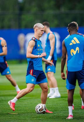 Spain national team, Nationalteam World Cup 16 07 2026 Daniel Olmo of Spain during the Spanish national team s training session at Melanie Lane Training Grounds, New Jersey, United States of America on July 16, 2026. Photo (PGS Photo Agency) New Jersey usa Copyright: xPGSxPhotoxAgencyx