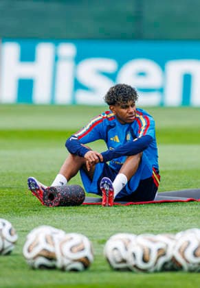 Spain national team, Nationalteam World Cup 16 07 2026 Lamine Yamal of Spain during the Spanish national team s training session at Melanie Lane Training Grounds, New Jersey, United States of America on July 16, 2026. Photo (PGS Photo Agency) New Jersey usa Copyright: xPGSxPhotoxAgencyx
