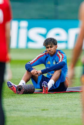 Spain national team, Nationalteam World Cup 16 07 2026 Lamine Yamal of Spain during the Spanish national team s training session at Melanie Lane Training Grounds, New Jersey, United States of America on July 16, 2026. Photo (PGS Photo Agency) New Jersey usa Copyright: xPGSxPhotoxAgencyx