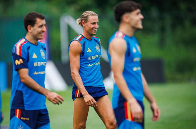 Spain national team, Nationalteam World Cup 16 07 2026 Marcos Llorente of Spain during the Spanish national team s training session at Melanie Lane Training Grounds, New Jersey, United States of America on July 16, 2026. Photo (PGS Photo Agency) New Jersey usa Copyright: xPGSxPhotoxAgencyx