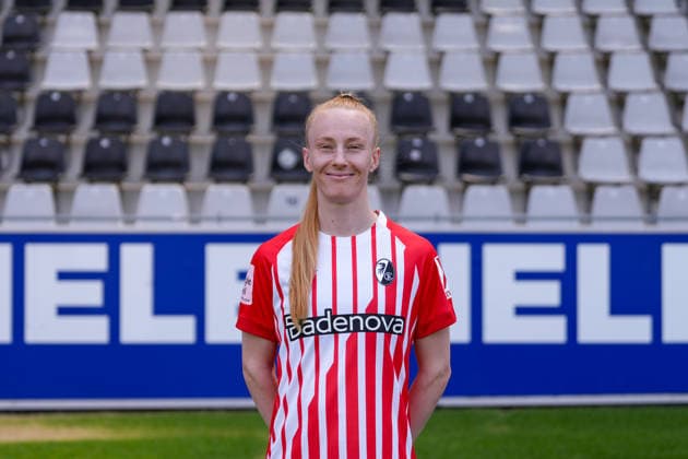Meret Felde; SC Freiburg; 1.BL Frauen, Porträttermin 2026 2027 Freiburg Dreisamstadion Baden-Wuerttemberg Deutschland *** Meret Felde, SC Freiburg 1, Women s Bundesliga, Photo Shoot 2026–2027, Freiburg, Dreisamstadion, Baden-Württemberg, Germany Copyright: xAA STEINSIEK.CHx