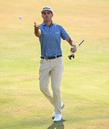 Jackson Suber (USA) who leads the Open Championship on -5 on the 18th Green 154th Open Golf Championships, Royal Birkdale, Southport, UK - 16 Jul 2026Southport Royal Birkdale United Kingdom  Copyright: xGreigxCowie Shutterstockx 16988293dp