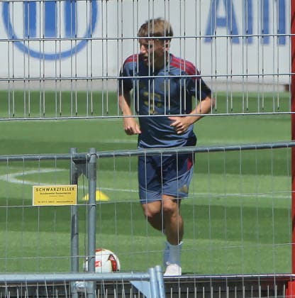 16.07.2026, FC Bayern Training , Saebenerstrasse Muenchen, Fussball, im Bild: Lennart Karl (FC Bayern Muenchen) *** July 16, 2026, FC Bayern Training, Saebenerstrasse, Munich, Soccer, Sports, Pictured: Lennart Karl, FC Bayern Munich