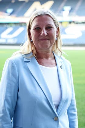 Fussball, 3.Liga Saison 2026 2027 Außerordentliche Mitgliederversammlung MSV Duisburg 16.07.2026, schauinsland-reisen-arena Veronika Henschel-Grontzki (Vorstand MSV Duisburg) im Porträt Duisburg schauinsland-reisen-arena Nordrhein-Westfalen Deutschland *** Sports, Soccer, 3rd Division Season 2026–2027 MSV Duisburg Extraordinary General Meeting July 16, 2026, Schauinsland Reisen Arena: A Profile of Veronika Henschel Grontzki, Member of the MSV Duisburg Board of Directors; Duisburg, Schauinsland Reisen Arena, North Rhine-Westphalia, Germany