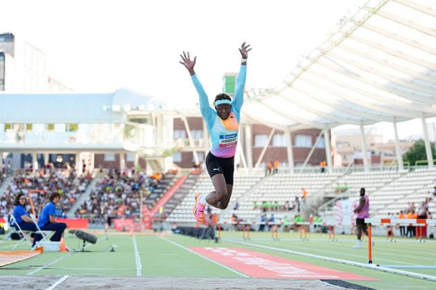 July 16, 2026, Madrid, Madrid, Spain: Jaydon Hibbert of Jamaica competes in the MenÃ¢â‚¬â ¢s Triple Jump Final during the WACT Silver Meeting Madrid 2026 at Vallehermoso Stadium on July 16, 2026 in Madrid, Spain. Madrid Spain - ZUMAa181 20260716_zaa_a181_021 Copyright: xOscarxJ.xBarrosox