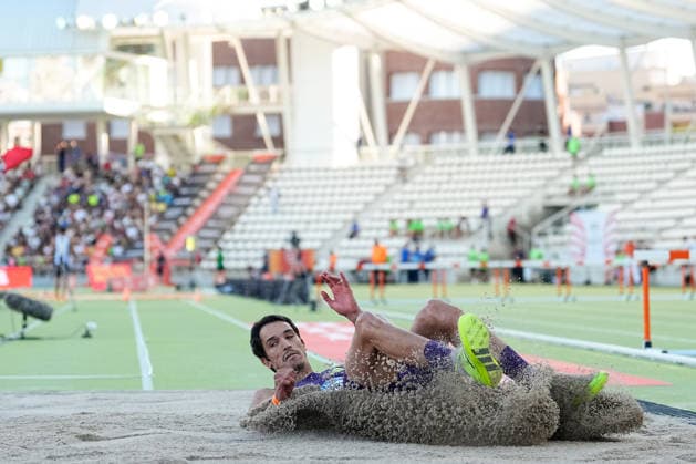 July 16, 2026, Madrid, Madrid, Spain: Yasser Mohammed Triki of Algeria competes in the MenÃ¢â‚¬â ¢s Triple Jump Final during the WACT Silver Meeting Madrid 2026 at Vallehermoso Stadium on July 16, 2026 in Madrid, Spain. WACT Silver Meeting Madrid 2026  - ZUMAa181 20260716_zaa_a181_045 Copyright: xOscarxJ.xBarrosox
