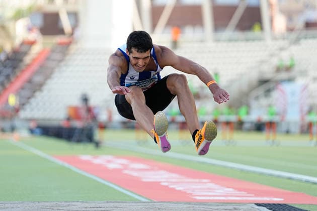 July 16, 2026, Madrid, Madrid, Spain: Eneko Carrascal Korta of Spain competes in the MenÃ¢â‚¬â ¢s Triple Jump Final during the WACT Silver Meeting Madrid 2026 at Vallehermoso Stadium on July 16, 2026 in Madrid, Spain. Madrid Spain - ZUMAa181 20260716_zaa_a181_037 Copyright: xOscarxJ.xBarrosox
