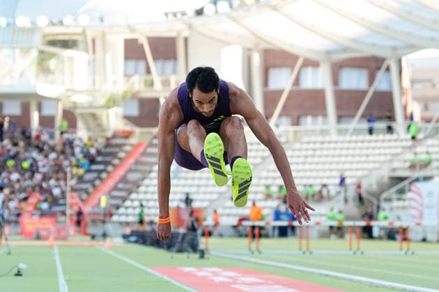 July 16, 2026, Madrid, Madrid, Spain: Yasser Mohammed Triki of Algeria competes in the MenÃ¢â‚¬â ¢s Triple Jump Final during the WACT Silver Meeting Madrid 2026 at Vallehermoso Stadium on July 16, 2026 in Madrid, Spain. Madrid Spain - ZUMAa181 20260716_zaa_a181_053 Copyright: xOscarxJ.xBarrosox