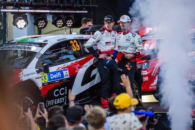 AUTO - WRC, Motorsport Rallye, WM - RALLY ESTONIA 2026 EVANS Elfyn, MARTIN Scott, TOYOTA GR Yaris Rally1, portrait during the 2026 Rally Estonia, 8th round of the 2026 WRC WORLD RALLY CAR CHAMPIONSHIP, from July 16 to 29, 2026 at Tartu, Estonia - TartuEstonia  Copyright: xNikosxKatikisx