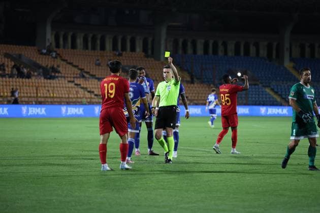 RECORD DATE NOT STATED UEFA Conference League: FC Pyunik v Marsaxlokk FC Hamlet Metoyan and Aaron O Dowd during the UEFA Conference League match between FC Pyunik and Marsaxlokk FC at Republican Stadium after Vazgen Sargsyan in Yerevan, Armenia on July 16, 2026