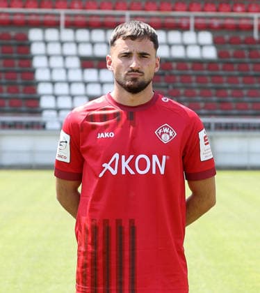 FC Würzburger Kickers; 3.Liga, Porträttermin 2026 2027, Kristijan Taseski (FC Würzburger Kickers); 3.Liga, Porträttermin 2026 2027 Würzburg AKON ARENA Bayern Deutschland *** FC Würzburger Kickers, 3rd Division, Photo Shoot 2026–2027, Team Photo: Kristijan Taseski; FC Würzburger Kickers, 3rd Division, Photo Shoot 2026–2027; Würzburg, AKON ARENA, Bavaria, Germany