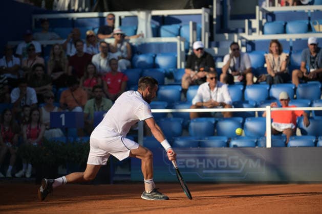 IPA86742863 - Damir Dzumhur (BIH) during the ATP, Tennis Herren - Plava Laguna Croatia Open in Umag - Dzumhur vs. Arnaldi, International Tennis Match in Umag, Croatia, July 16, 2026  Copyright: xMarcoxTodaro IPAxSportx xx 86742863