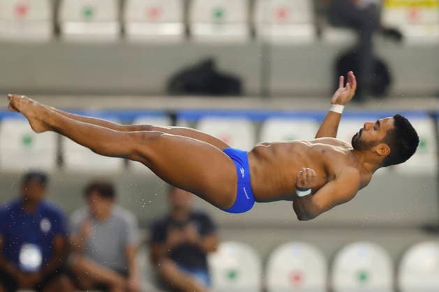 Mexico Diving Cup in Zapopan Alejandro Solarte of Colombia competes in the men s 10m platform event at the Mexico Diving Cup in Zapopan, Mexico, 16 July 2026. ZAPOPAN Mexico  Copyright: xFRANCISCOxGUASCOx