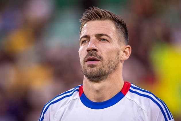 ZILINA - HAJDUK SPLIT Dario Melnjak of Hajduk during the second leg of First qualifying round of UEFA Europa League football match between MSK Zilina and Hajduk Split at the MSK Zilina Stadium Pod Dubnom. Zilina, Slovakia, July 16, 2026. Photo by Branislav Racko Copyright: xx 080A4110