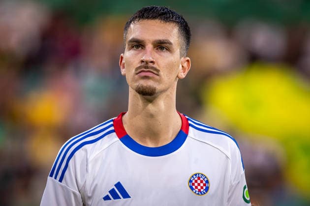 ZILINA - HAJDUK SPLIT Alec Van Hoorenbeeck of Hajduk during the second leg of First qualifying round of UEFA Europa League football match between MSK Zilina and Hajduk Split at the MSK Zilina Stadium Pod Dubnom. Zilina, Slovakia, July 16, 2026. Photo by Branislav Racko Copyright: xx 080A4200