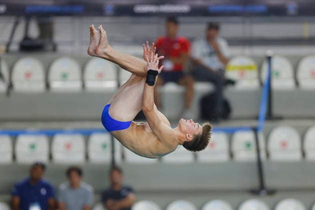 Mexico Diving Cup in Zapopan Hannes Eberspacher of Germany competes in the men s 10m platform event at the Mexico Diving Cup in Zapopan, Mexico, 16 July 2026. ZAPOPAN Mexico  Copyright: xFRANCISCOxGUASCOx