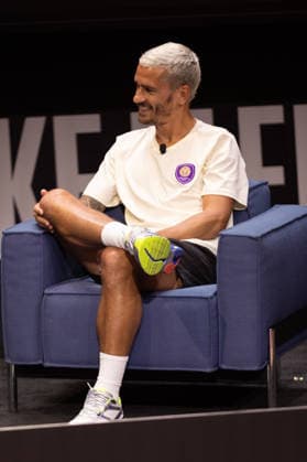 Soccer: MLS, Fussball Herren, USA The Next Chapter press conference, PK, Pressekonferenz July 16, 2026; New York, New York, USA; Orlando City SC forward Antoine Griezmann talks to media at the MLS Next Chapter press conference at the MLS Headquarters in New York City (Ariel Fox Image of New York New York United States EDITORIAL USE ONLY Copyright: xImagexofxSportx ArielxFoxx iosphotos414796