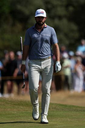 16th July 2026; Royal Birkdale Golf Club, Southport, Merseyside, England; The Open Championship, Round One; Cameron Young (USA) on the fourth hole DavidxBlunsden