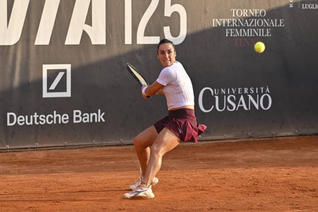 IPA86753713 - Martina Trevisan of Italy faces Aurora Zantedeschi of Italy in the round of 16 at the ATV Bancomat Tennis Open WTA, Tennis Damen 125 at the Antico Tiro a Volo Club on July 16, 2026, in Rome, Italy. (Photo by Roberto Bettacchi)  Copyright: xRobertoxBettacchi IPAxSportx xx 86753713