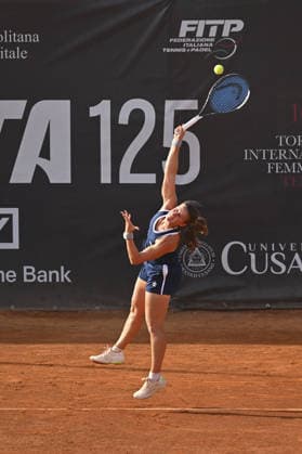 IPA86753725 - Aurora Zantedeschi of Italy faces Martina Trevisan of Italy in the round of 16 at the ATV Bancomat Tennis Open WTA, Tennis Damen 125 at the Antico Tiro a Volo Club on July 16, 2026, in Rome, Italy. (Photo by Roberto Bettacchi)  Copyright: xRobertoxBettacchi IPAxSportx xx 86753725