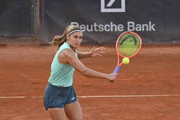 IPA86753729 - Julia Riera of Argentina competes against Danka Kovinic of Montenegro during the round of 16 at the ATV Bancomat Tennis Open WTA, Tennis Damen 125 at the Antico Tiro a Volo Club on July 16, 2026, in Rome, Italy. (Photo by Roberto Bettacchi)  Copyright: xRobertoxBettacchi IPAxSportx xx 86753729