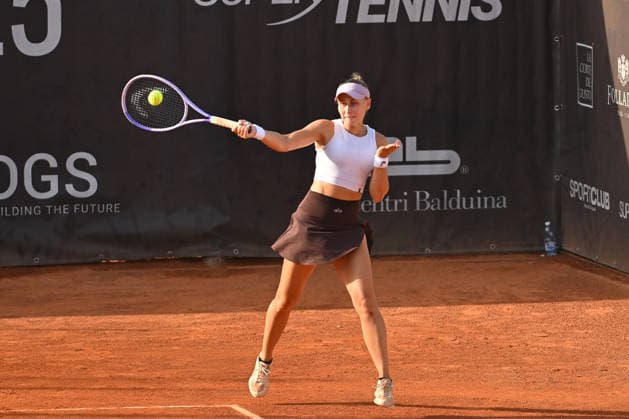 IPA86753831 - Daria Astachova of Russia, alongside Sofia Lansere of Russia, faced Lucija Ciric Bagaric of Croatia and Nika Radisic of Slovenia in the quarterfinals match at the ATV Bancomat Tennis Open WTA, Tennis Damen 125 at the Antico Tiro a Volo Club on July 16, 2026 in Rome, Italy. (Photo by Roberto Bettacchi)  Copyright: xRobertoxBettacchi IPAxSportx xx 86753831