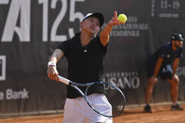 IPA86753852 - Yu-Yun Li of Taiwan and Rutuja Bhosale of India faced off against Naima Karamoko of Switzerland and Darja Seme?istaja of Latvia in the quarterfinals match at the ATV Bancomat Tennis Open WTA, Tennis Damen 125 at the Antico Tiro a Volo Club on July 16, 2026 in Rome, Italy. (Photo by Roberto Bettacchi)  Copyright: xRobertoxBettacchi IPAxSportx xx 86753852
