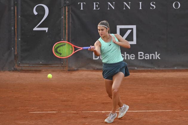 IPA86753841 - Julia Riera of Argentina competes against Danka Kovinic of Montenegro during the round of 16 at the ATV Bancomat Tennis Open WTA, Tennis Damen 125 at the Antico Tiro a Volo Club on July 16, 2026, in Rome, Italy. (Photo by Roberto Bettacchi)  Copyright: xRobertoxBettacchi IPAxSportx xx 86753841