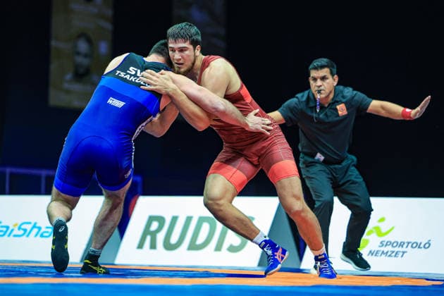 Wrestling Ranking Series Polyak & Janos & Istvan Memorial 97kg FS - Akhmed Magomed O Tazhudinov (BRN) df. Batyrbek Tsakulov (SVK) *** Wrestling Ranking Series: Janos Istvan Polyak Memorial, 97 kg Freestyle: Akhmed Magomed O. Tazhudinov (BRN) def. Batyrbek Tsakulov (SVK) Copyright: xUnitedxWorldxWrestlingx xAmirrezx United World Wrestling Kadir C