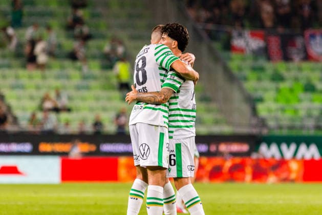 Ferencvaros v Vojvodina, UEFA Europa League qualification, Budapest, Hungary Budapest, Hungary. 16th, July 2026. Toon Raemaekers (28) and Krisztian Lisztes (76) of Ferencvaros seen during the UEFA Europa League qualification match between Ferencvaros and Vojvodina at Groupama Arena in Budapest. Hungary, Budapest  Copyright: xGonzalesxPhoto BalazsxPopalx