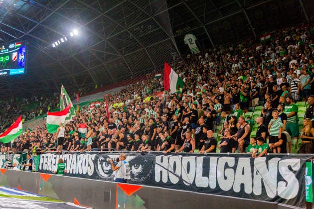 Ferencvaros v Vojvodina, UEFA Europa League qualification, Budapest, Hungary Budapest, Hungary. 16th, July 2026. Football fans of Ferencvaros on the stands during the UEFA Europa League qualification match between Ferencvaros and Vojvodina at Groupama Arena in Budapest. Hungary, Budapest  Copyright: xGonzalesxPhoto BalazsxPopalx