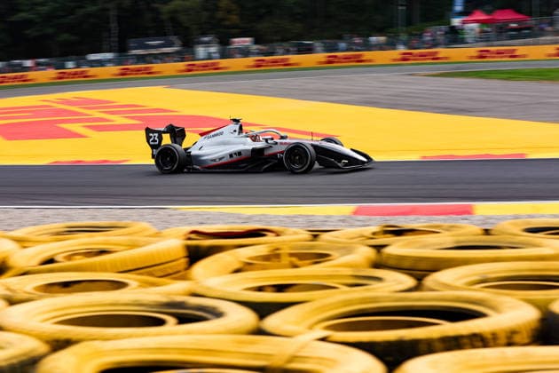 AUTO - FORMULA 3 2026 - SPA 23 SHIN Michael (kor), Hitech TGR, Dallara F3 2025, action during the 6th round of the 2026 FIA Formula 3 Championship from July 17 to 19, 2026 on the Circuit de Spa-Francorchamps, in Stavelot, Belgium -  Copyright: xEricxAlonsox