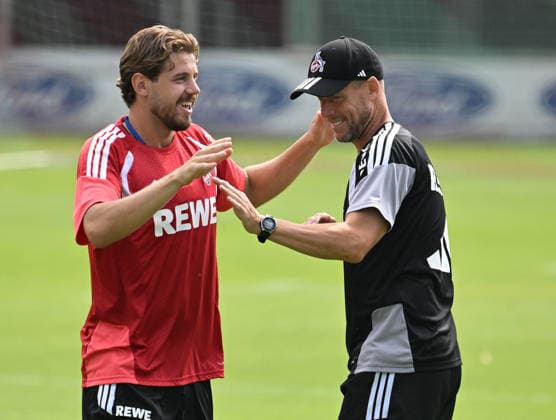 17.07.2026, xophax, Fussball 1.Bundesliga, 1.FC Koeln Training. Imad Rondic , links und Kevin McKenna , rechts ( beide 1.FC Köln ) Koeln *** July 17, 2026, xophax, Soccer, Bundesliga 1, 1. FC Köln Training: Imad Rondic (left) and Kevin McKenna (right), both of 1. FC Köln