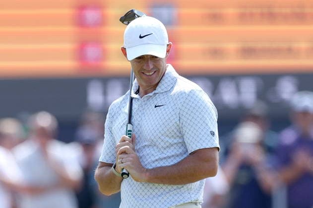 154th Open Golf Championships - Round 2 Rory McIlroy of Northern Ireland reacts on the 4th hole during Round 2 of the British Open Golf Championships at Royal Birkdale in Southport, Britain, 17 July 2026. SOUTHPORT UNITED KINGDOM  Copyright: xADAMxVAUGHANx