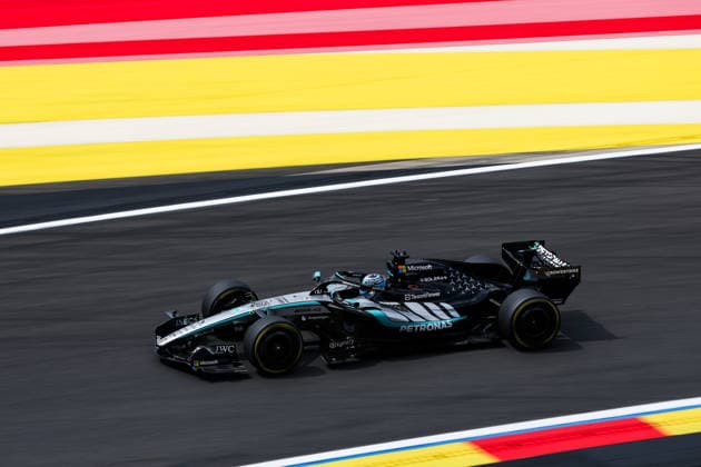 F1 - BELGIAN GRAND PRIX 2026 63 RUSSELL George (gbr), Mercedes AMG F1 Team W17, action during the Formula 1 Belgian Grand Prix 2026, 10th round of the 2026 Formula One World Championship, WM, Weltmeisterschaft from July 17 to 19, 2026 on the Circuit de Spa-Francorchamps, in Stavelot, Belgium -  Copyright: xANTONINxVINCENTx