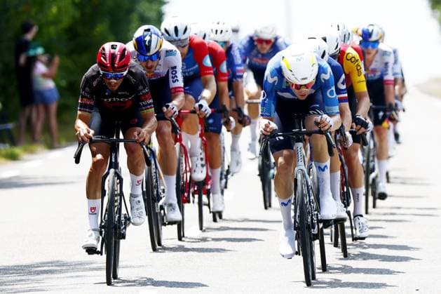 French Julian Alaphilippe of Tudor Pro Cycling Team pictured in action during stage 13 of the 2026 Tour de France cycling race, a stage of 205km from Dole to Belfort, on Friday 17 July 2026. The 113th edition of the Tour de France starts on Saturday 4 July in Barcelona, Spain, and will finish in Paris, France on the 26th of July. POOLxLUCAxBETTINI  x181331263x