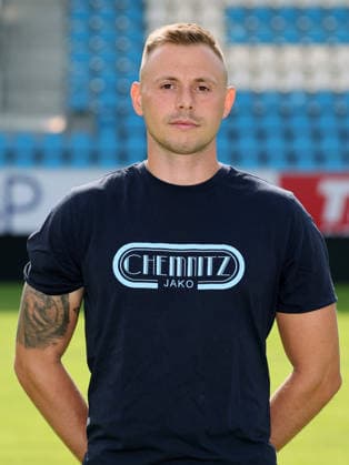 Chemnitz - Teamfoto Regionalliga Nordost Torwarttrainer Patrik Brencic, Chemnitzer FC; Regionalliga Nordost,Ê Porträttermin, 2026 2027, , Chemnitz, 17.07.2026, Stadion an der Gellertstraße, Fußball, Regionalliga Nordost, Nur für journalistische Zwecke. Only for editorial use! , *** Chemnitz Team Photo, Northeast Regional League: Goalkeeper Coach Patrik Brencic, Chemnitzer FC, Northeast Regional League, Portrait Session, 2026–2027, , Chemnitz, July 17, 2026, Gellertstraße Stadium, soccer, Northeast Regional League, For editorial use only, Picture Point